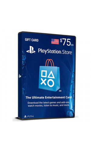 PlayStation Network Gift Card 75$ PSN USA (Digital Code)