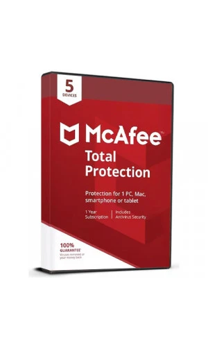 McAfee Total Protection 1 Year 5 Devices Cd Key Global