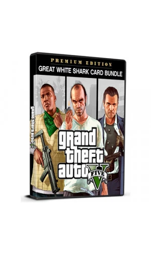 GTA V Premium Online Edition & GREAT WHITE SHARK CARD BUNDLE Rockstar Global